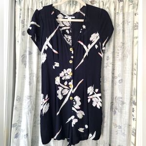O'Neil "Amelia" Black Floral Romper